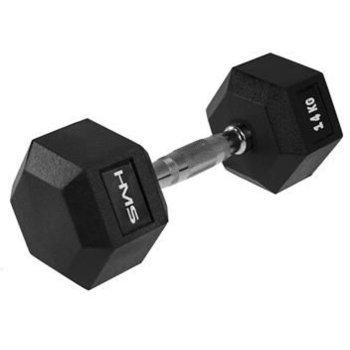Гантель шестигранный HMS HEX PRO, 14 кг