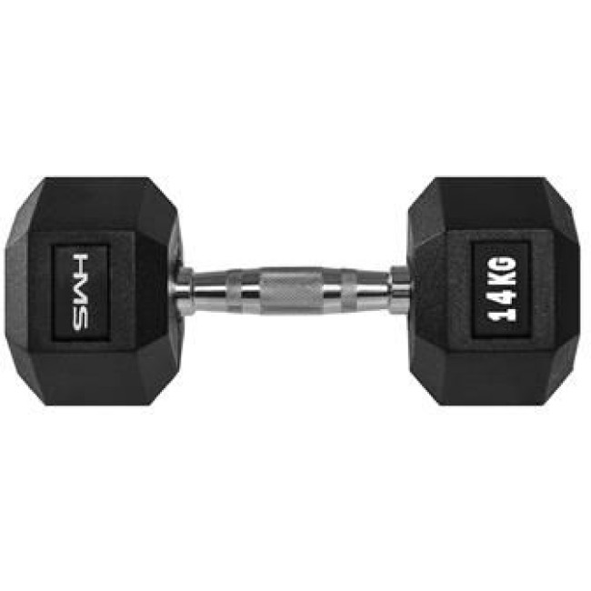 Гантель шестигранный HMS HEX PRO, 14 кг