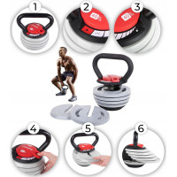 Гиря розбірна чавунна Fit4Med 3,5-18,1 кг