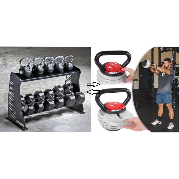 Гиря розбірна чавунна Fit4Med 3,5-18,1 кг