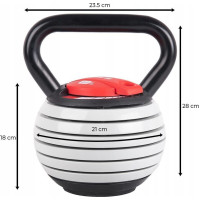 Гиря розбірна чавунна Fit4Med 3,5-18,1 кг