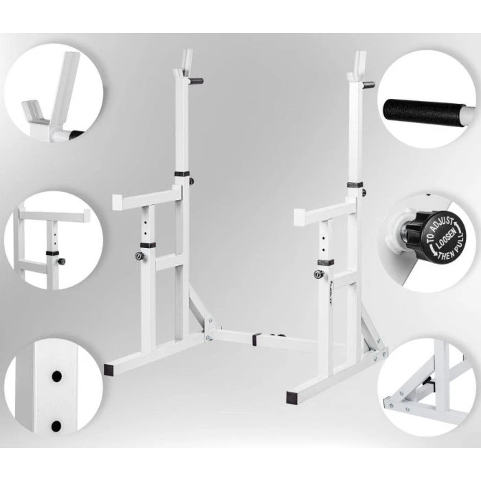 Подставка для приседаний Movit, белая, грузоподъемность 300 кг