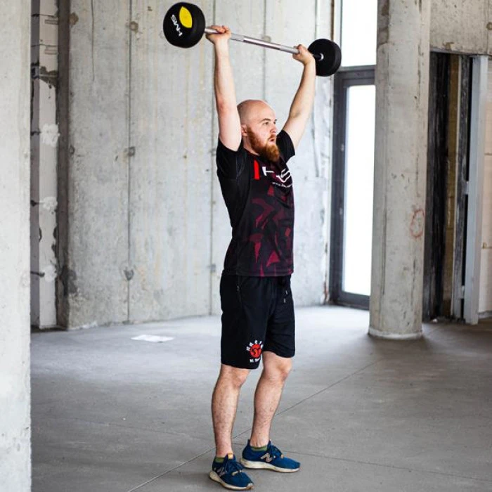 Штанга с резиновым покрытием 40 кг. HMS GSG-40