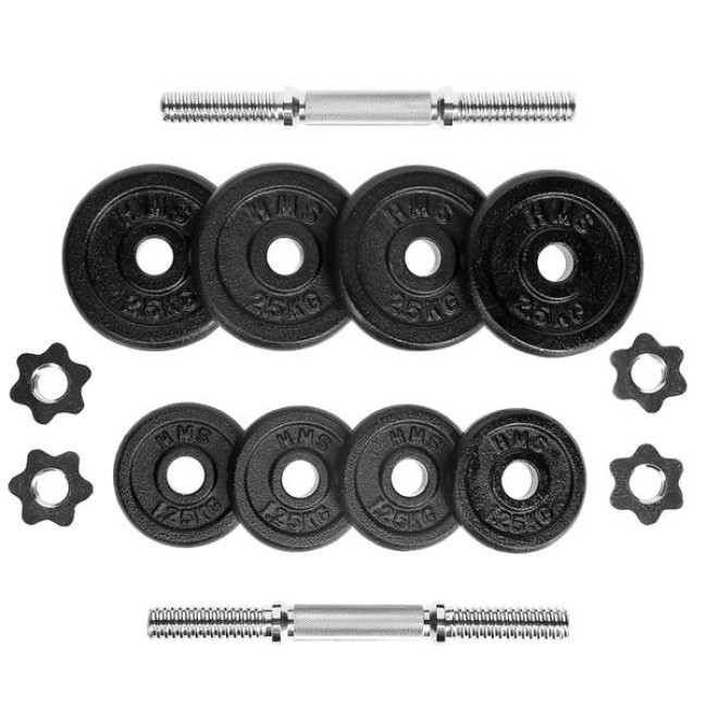 Гантели ST20 2 x 10 KG HMS – черные