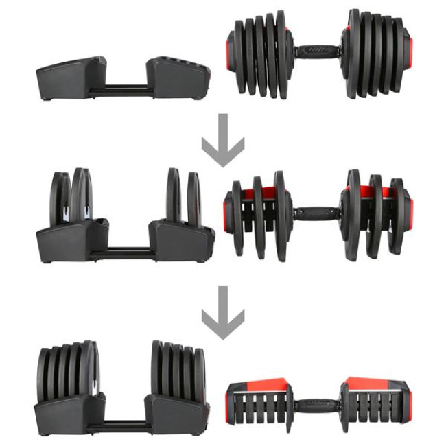 Набор с гантелями 2в1 40 кг. HMS SGR40 PRO SET