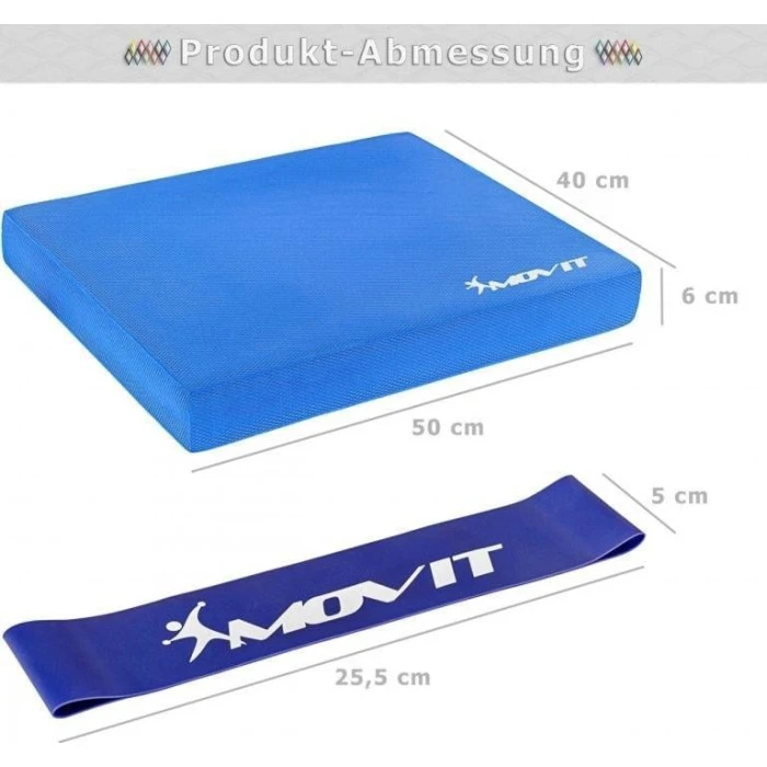 Подушка Movit Balance с резинкой – голубая.