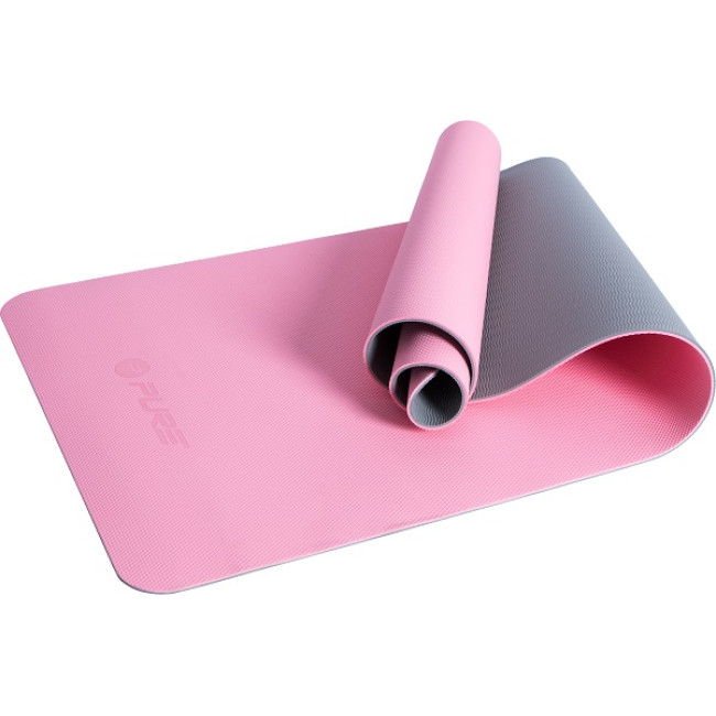 Коврик для фитнеса Pure2Improve TPE YOGA MAT 173x58x0.6см розовый