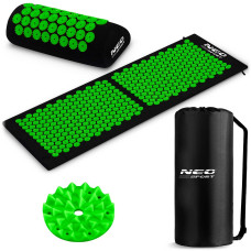 Акупунктурный коврик Neo-Sport NS-901 черно-зеленый