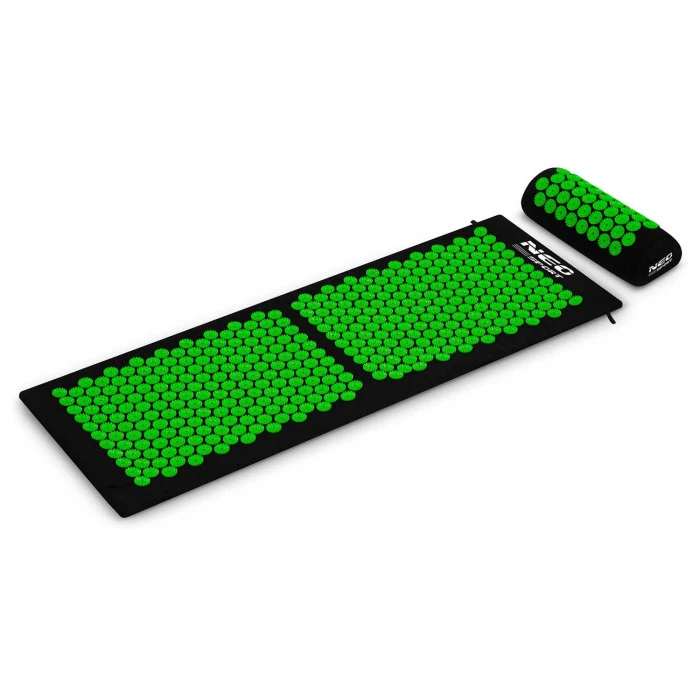 Акупунктурний килимок Neo-Sport NS-901 чорно-зелений