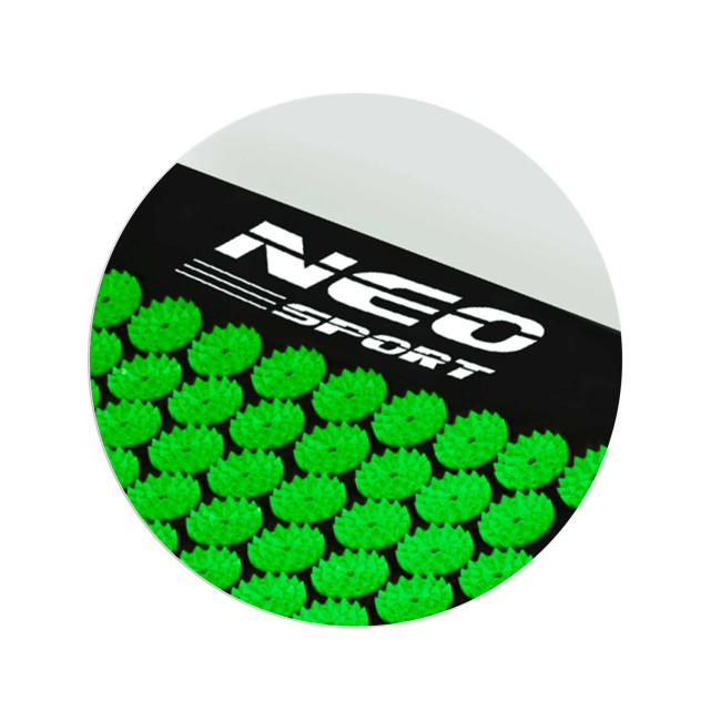 Акупунктурный коврик Neo-Sport NS-901 черно-зеленый