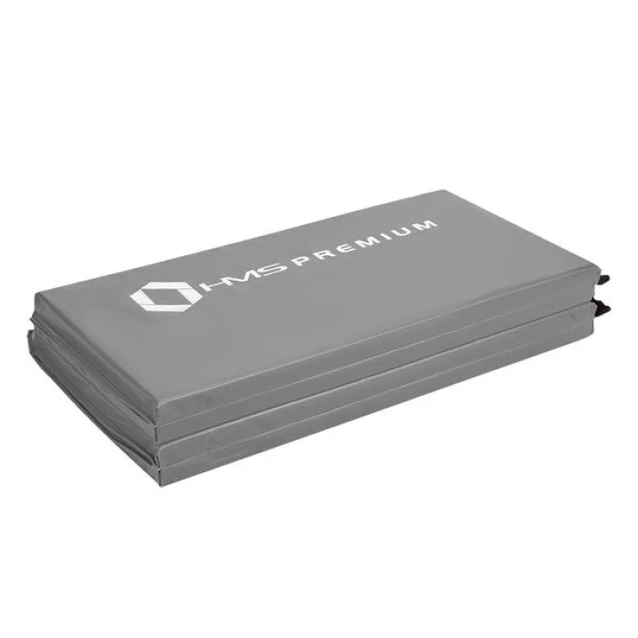 Гимнастический раскладной коврик 2400х1200мм HMS PREMIUM MGS01 серый