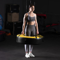 Мягкая шина для кроссфита PYT01 HMS PREMIUM - желто-черная/40 кг