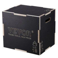 Плиометрический бокс VEVOR 20/18/16 дюймов, черный