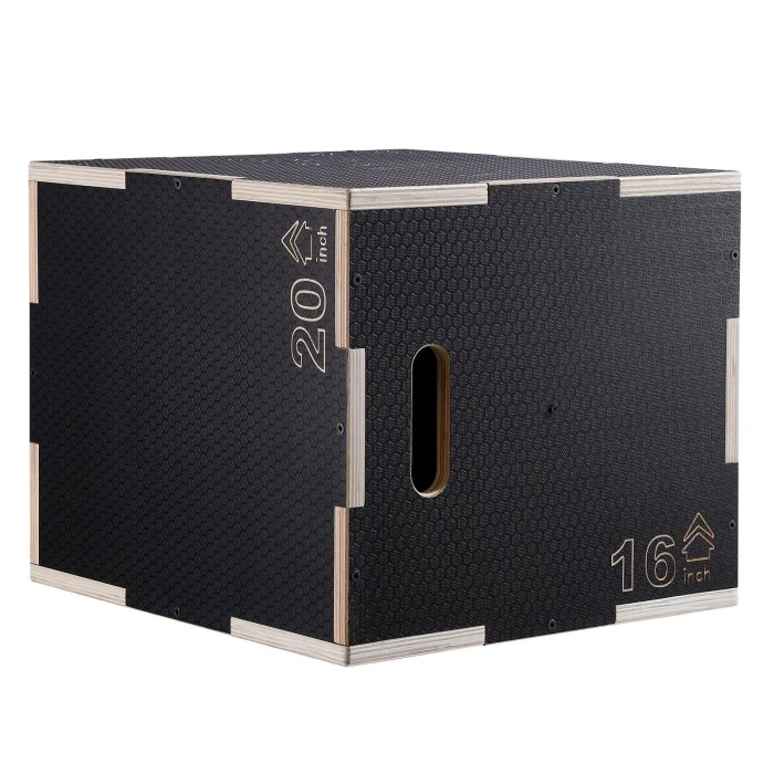 Плиометрический бокс VEVOR 20/18/16 дюймов, черный