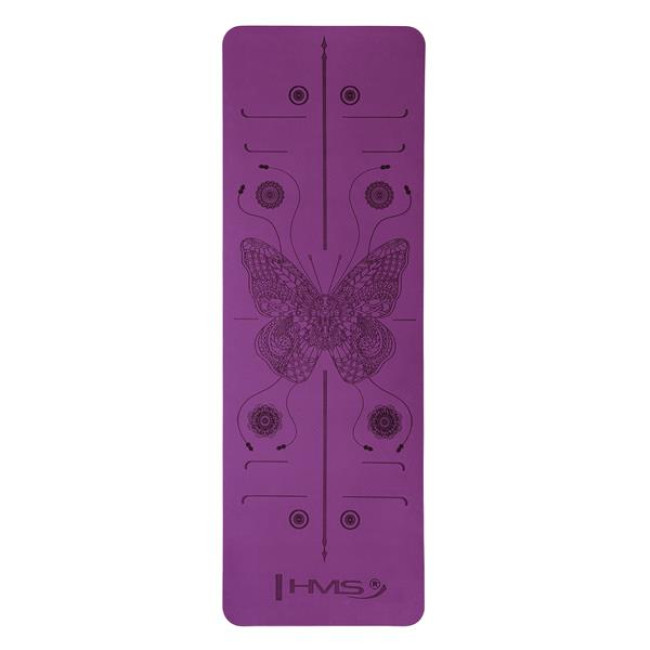 Коврик для йоги YM10 TPE VIOLET HMS