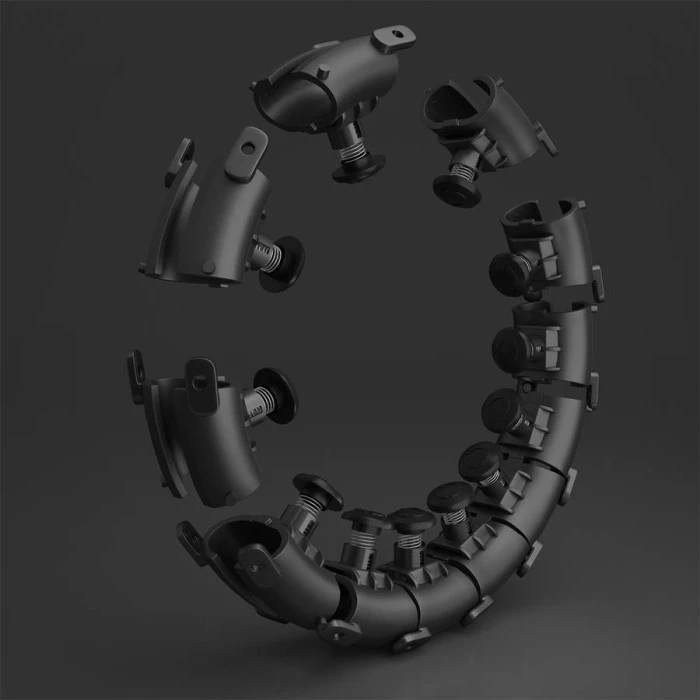 Обруч с весом HMS HHW12 PLUS SIZE черный