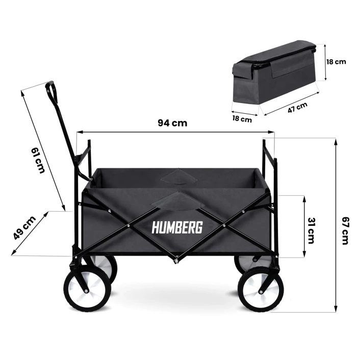 Тележка раскладная Humberg HM-514 80 л