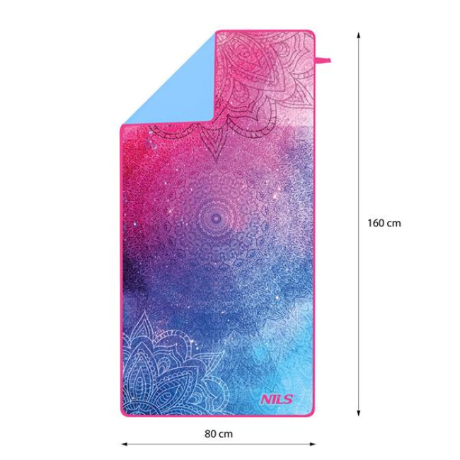 Полотенце из микрофибры 160х80 см NILS NCR14 MANDALA