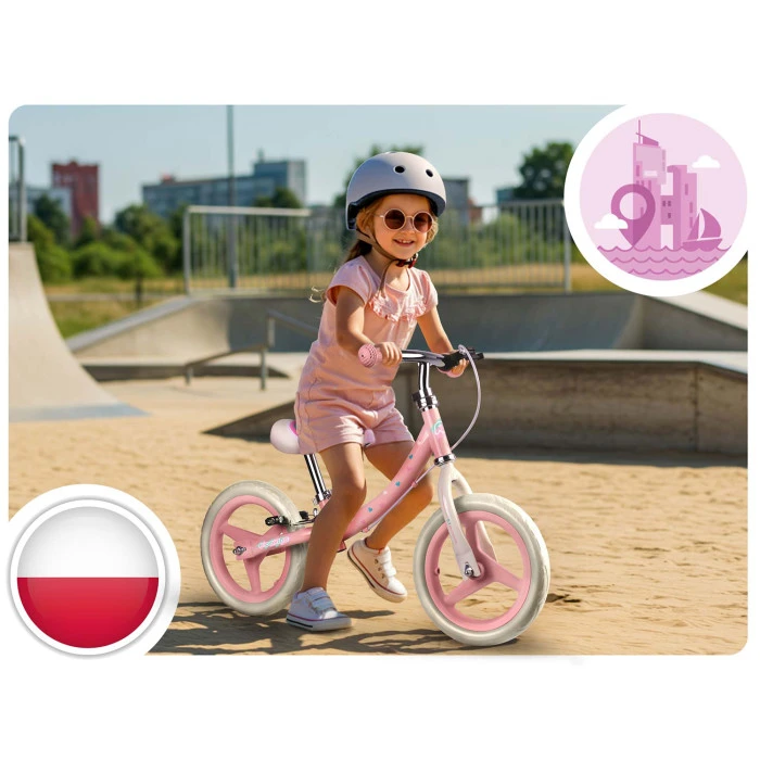 Біговел Ricokids Fun Adventure 12" рожевий