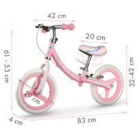 Біговел Ricokids Fun Adventure 12" рожевий