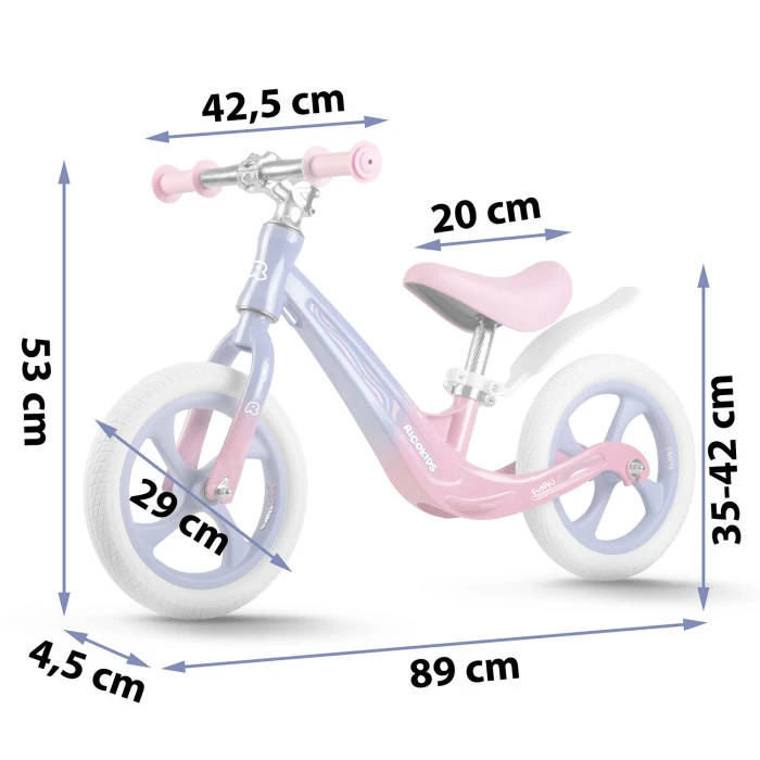 Біговел Ricokids FUNNU бузково-рожевий