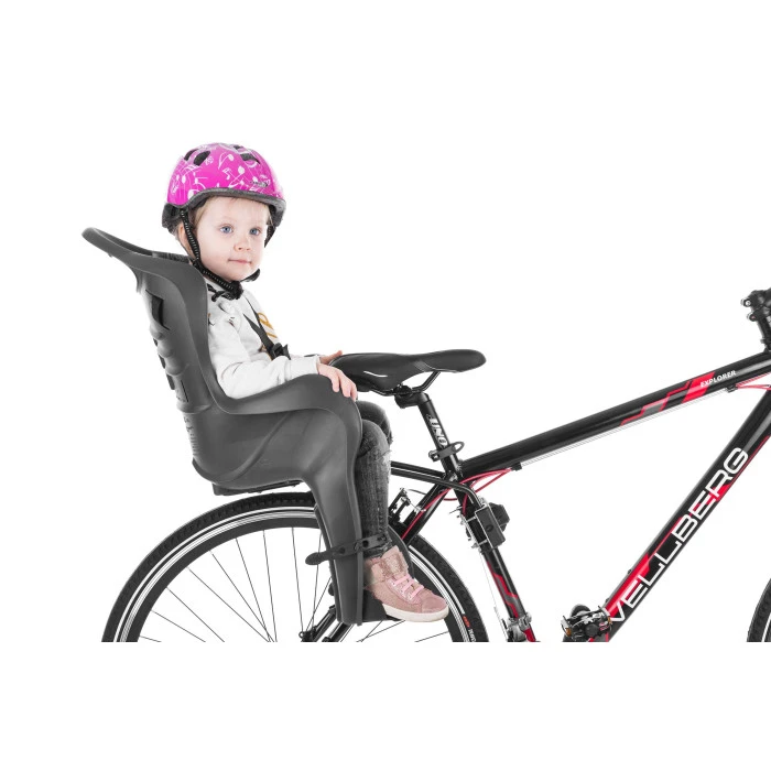 Дитяче велокрісло ELIBAS - 26"-28" - темно-сіре