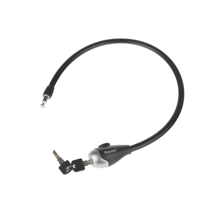 Велосипедний спіральний замок TonyON TY4505 12х650мм чорний