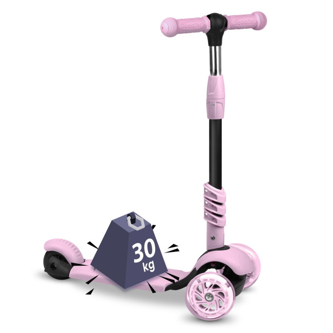 Самокат детский трехколесный Ricokids Cubi розовый