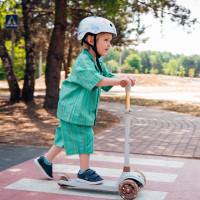 Детский самокат Lionelo JESSY GREY BROWN