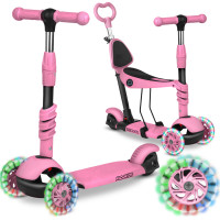 Самокат детский трехколесный Ricokids Todi розовый