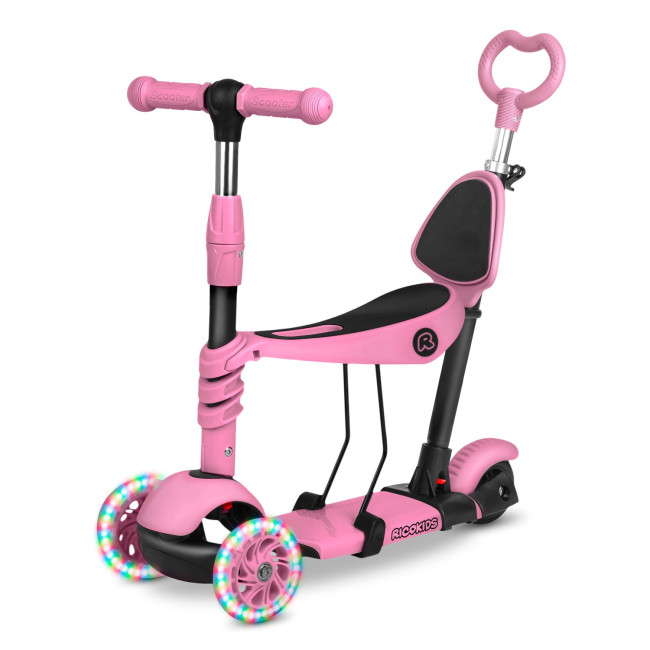Самокат детский трехколесный Ricokids Todi розовый