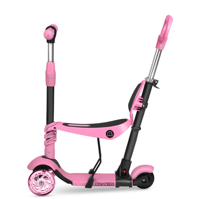 Самокат детский трехколесный Ricokids Todi розовый
