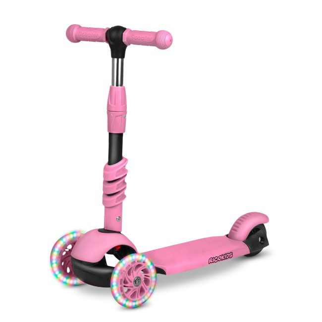 Самокат детский трехколесный Ricokids Todi розовый