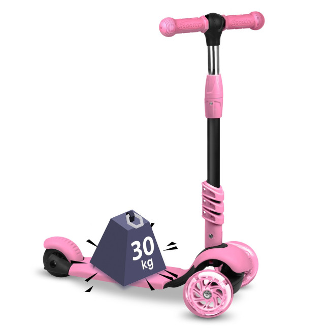Самокат детский трехколесный Ricokids Todi розовый