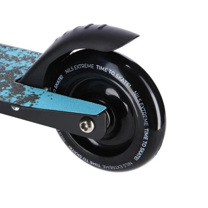 Трюковой самокат NILS EXTREME HS138 (черно-бирюзовый)