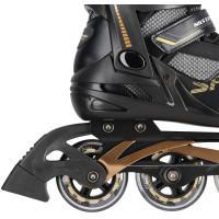 Роликовые коньки NA2150 NILS EXTREME - черно-золотистый/ размер 37