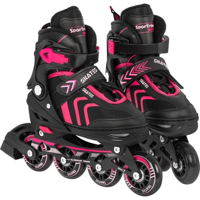 Набор роликовых коньков 4 в 1 Размер 29-33 Розовый