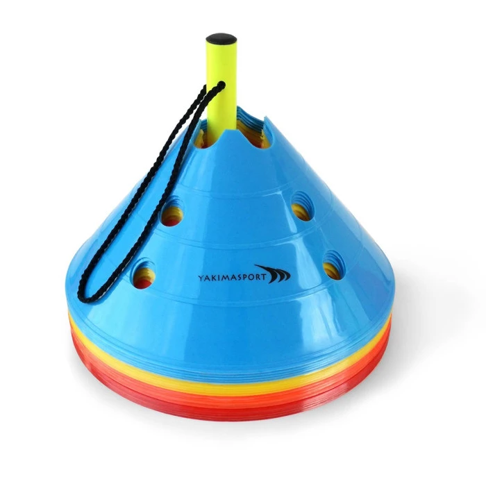 Конусы для футбола Yakimasport 100120 20 шт, разноцветные