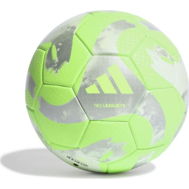Футбольный мяч Adidas TIRO League TB HZ1296 размер 4, зелено-серый