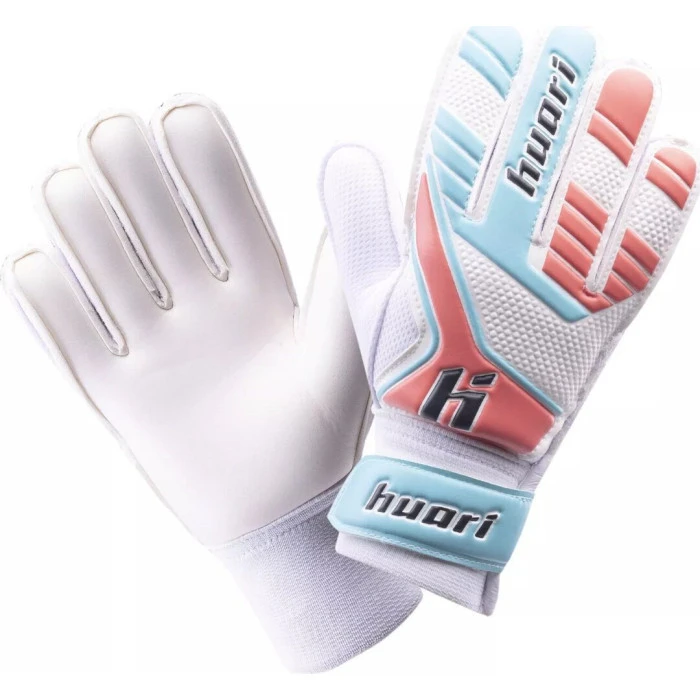 Перчатки вратарские Huari HIGINO JR р.5, бело-оранжевые