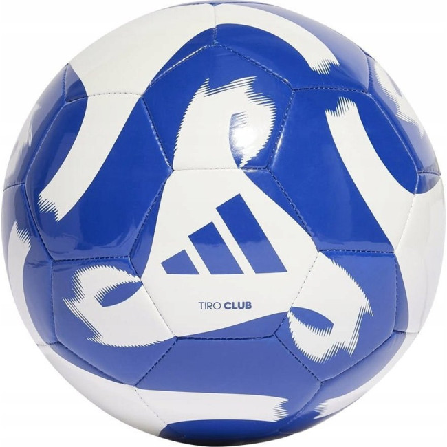 Футбольный мяч Adidas Tiro Club HZ4168 размер 5, бело-синий