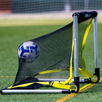 Ворота футбольні алюмінієві BAZOOKAGOAL 120 x 75 см, чорно-жовті