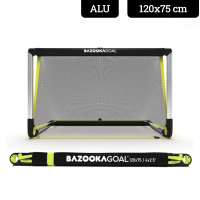 Ворота футбольні алюмінієві BAZOOKAGOAL 120 x 75 см, чорно-жовті