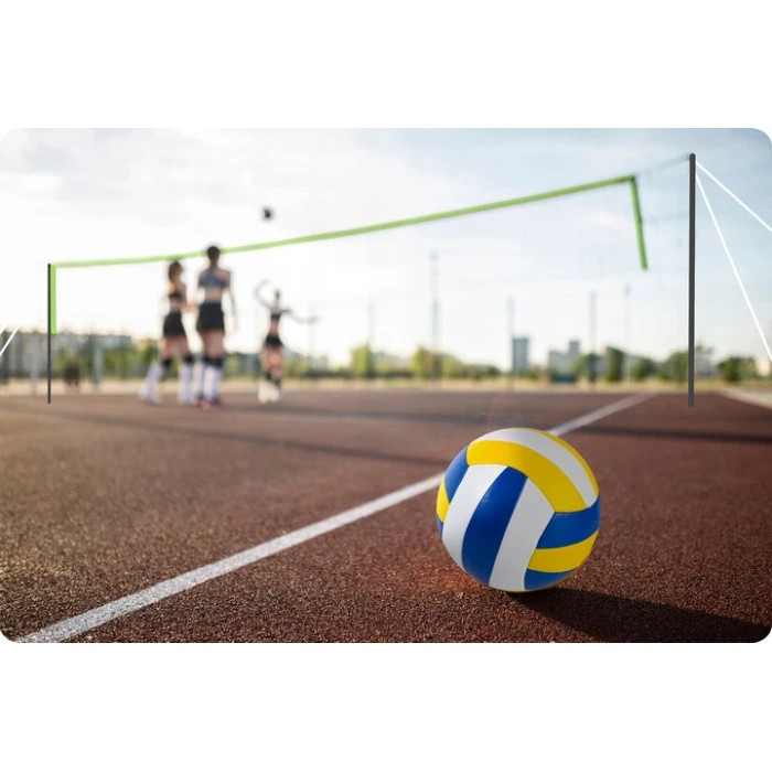 Сітка волейбольна Neo-Sport 1498 570 х 55 см, чорно-зелена