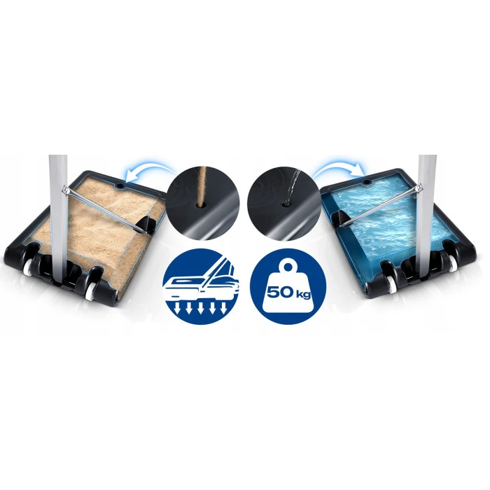 Стойка для баскетбола Neo-Sport NS-281 150-260 см, черная