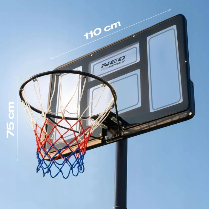 Стойка для баскетбола Neo-Sport NS-282 135-300 см, черная