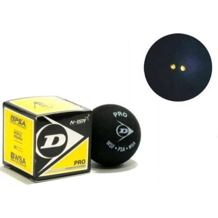 Мячи для сквоша Dunlop PRO WSF/PSA 3 шт, черные