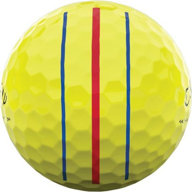 Мячи для гольфа Callaway Chrome Soft X Triple Track 12 шт, желтые