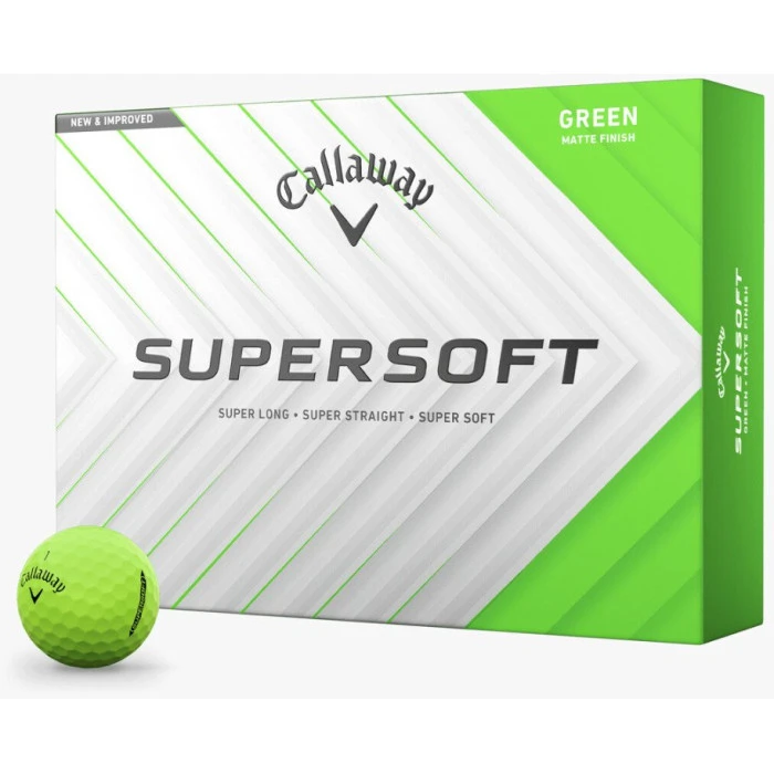 М'ячі для гольфу Callaway Supersoft 12 шт, зелений