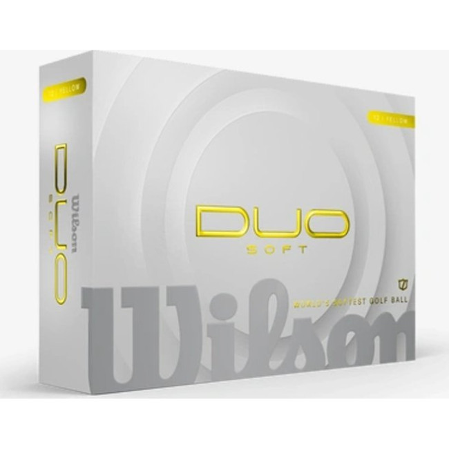 Мячи для гольфа Wilson Duo Soft 2025 12 шт, желтые